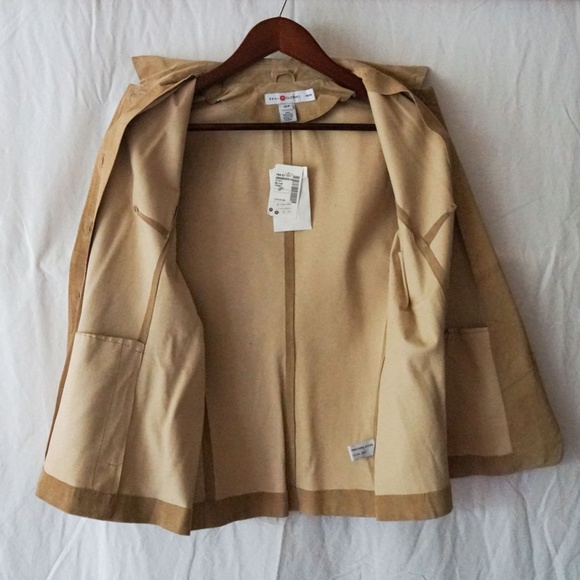 Vintage Real Clothes Women 12P (Fits like P4-6) Leather Shacket and Skirt Set - Picture 3 of 16